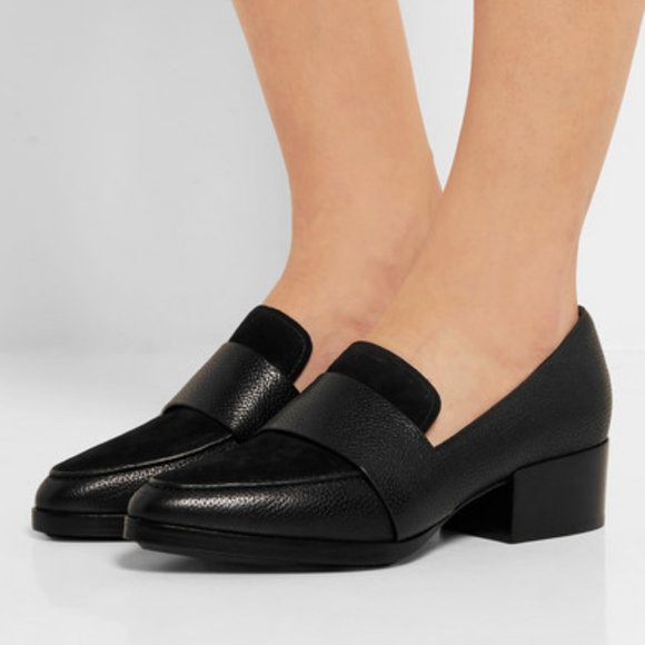 3.1 Phillip Lim Shoes - 3.1 Phillip Lim Quinn Suede Paneled Loafers 36